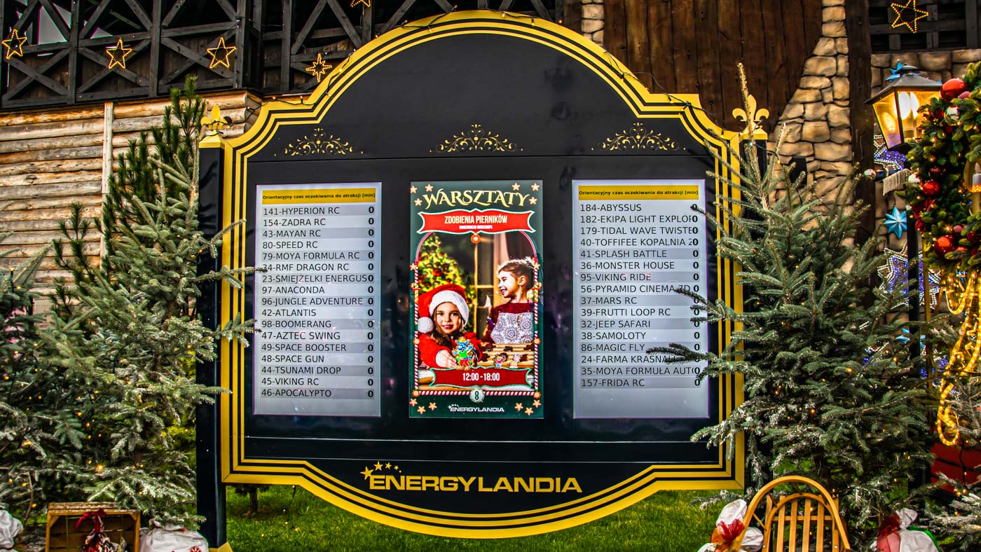 czas oczekiwania na atrakcje